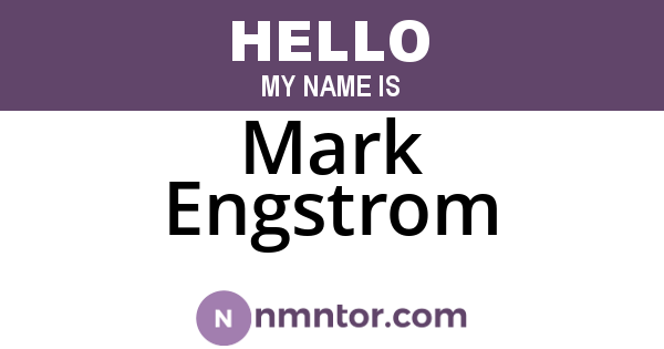 Mark Engstrom
