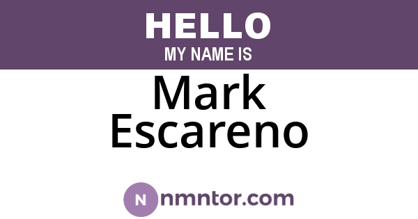 Mark Escareno