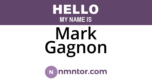 Mark Gagnon