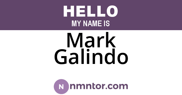 Mark Galindo