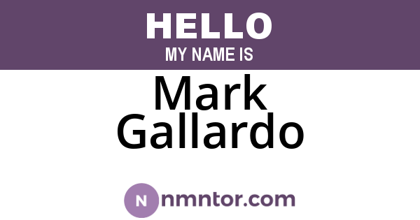 Mark Gallardo