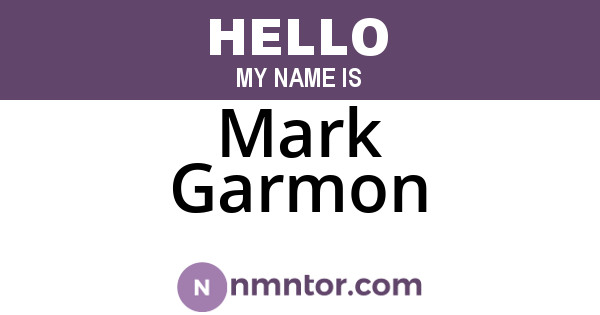 Mark Garmon