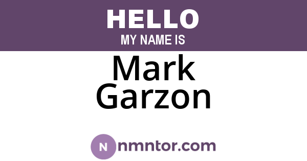 Mark Garzon