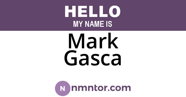 Mark Gasca