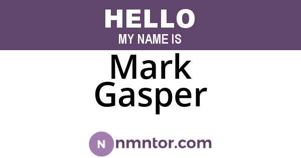 Mark Gasper