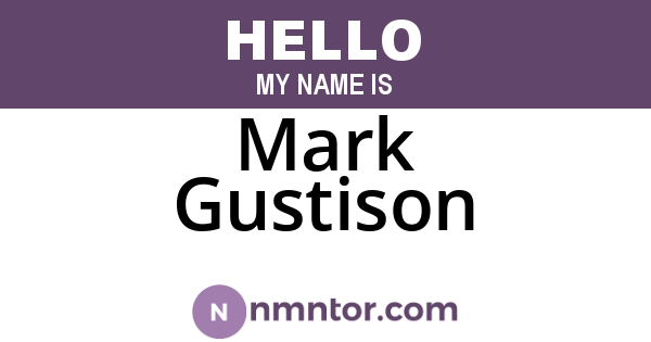 Mark Gustison