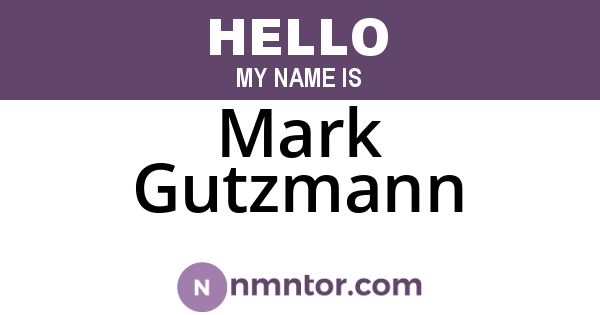 Mark Gutzmann