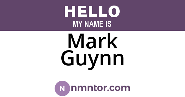 Mark Guynn