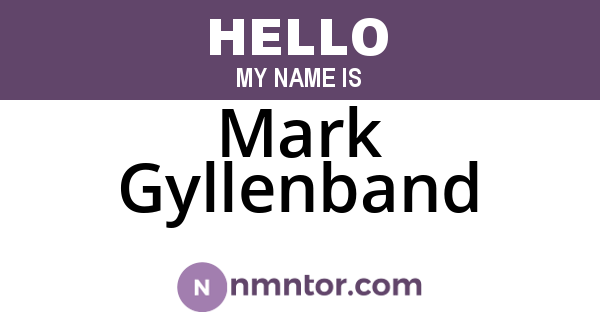 Mark Gyllenband