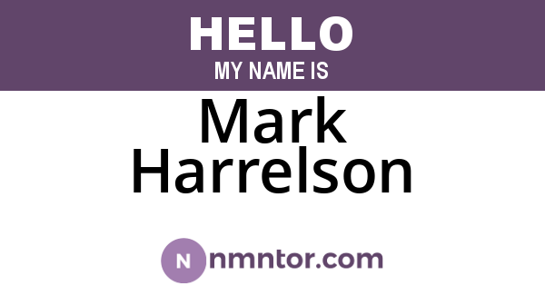 Mark Harrelson