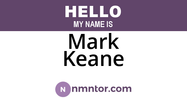Mark Keane
