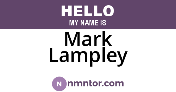 Mark Lampley