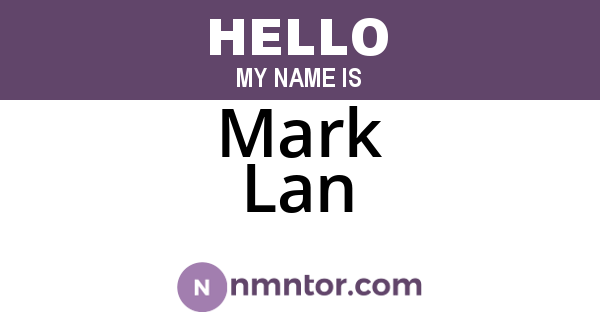 Mark Lan