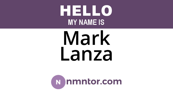 Mark Lanza