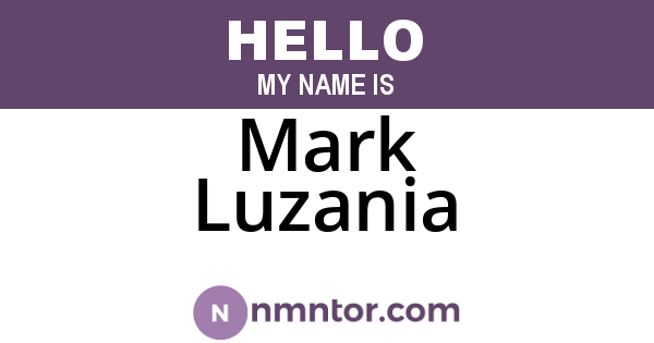 Mark Luzania