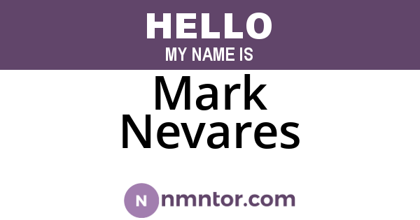Mark Nevares