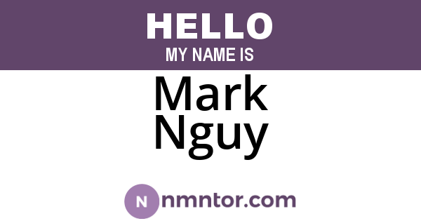 Mark Nguy