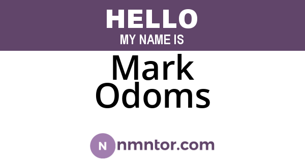 Mark Odoms