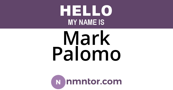 Mark Palomo