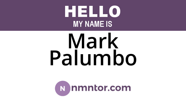 Mark Palumbo