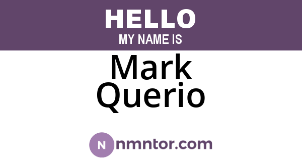 Mark Querio