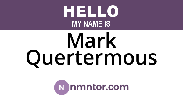 Mark Quertermous