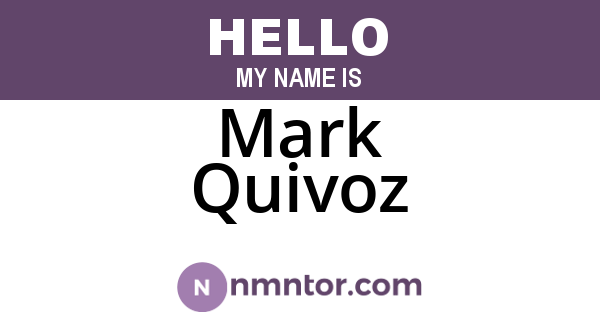 Mark Quivoz