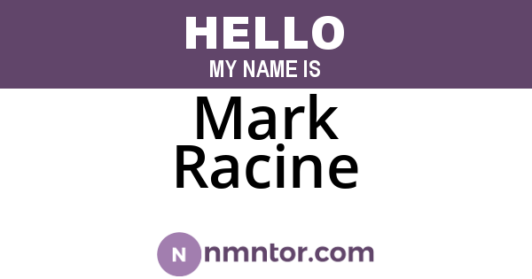Mark Racine