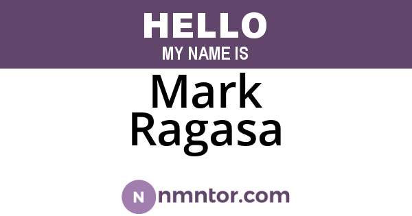 Mark Ragasa