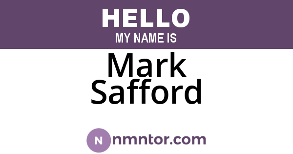 Mark Safford