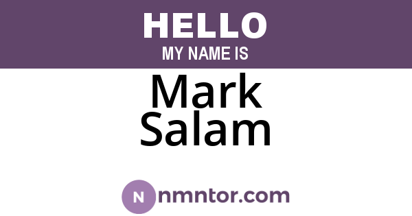 Mark Salam