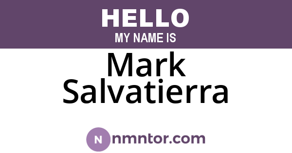 Mark Salvatierra