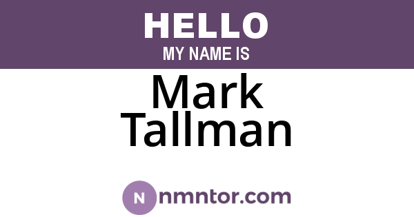 Mark Tallman