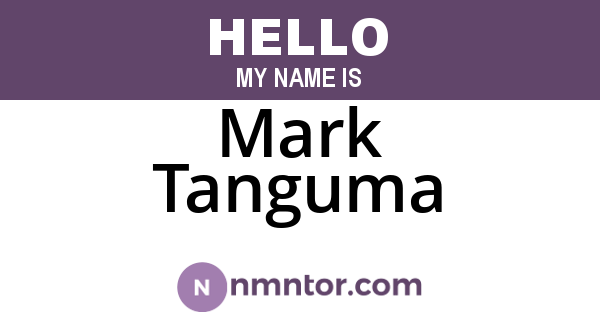 Mark Tanguma