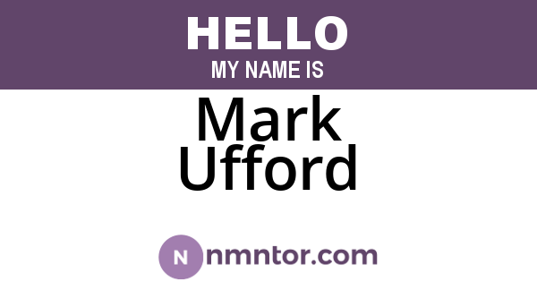 Mark Ufford