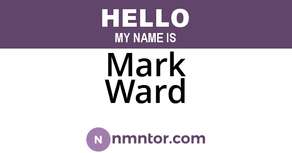 Mark Ward