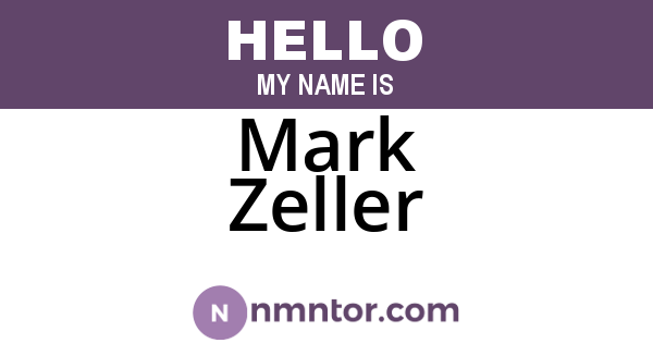 Mark Zeller