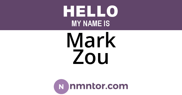 Mark Zou