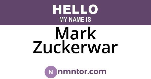 Mark Zuckerwar