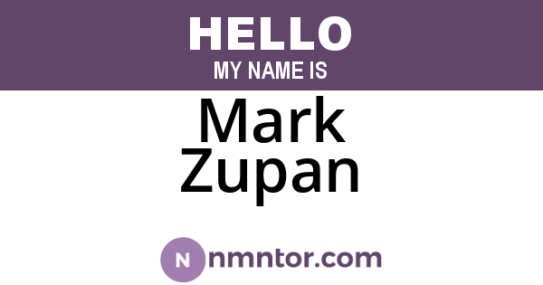 Mark Zupan