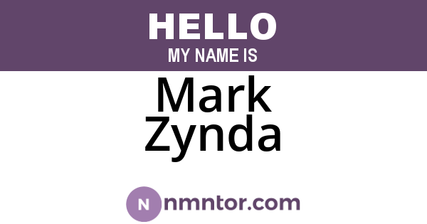 Mark Zynda