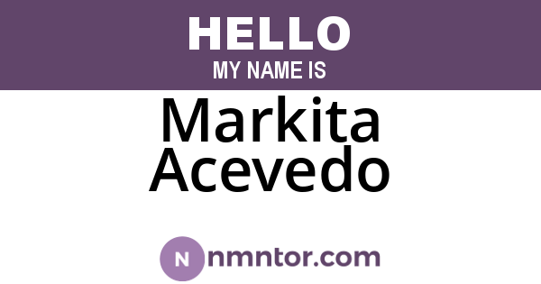 Markita Acevedo