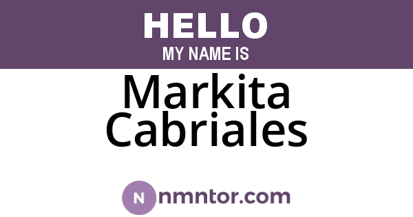 Markita Cabriales