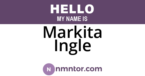 Markita Ingle