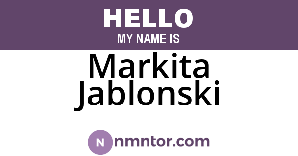 Markita Jablonski