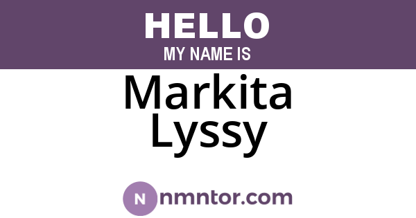 Markita Lyssy