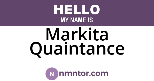 Markita Quaintance