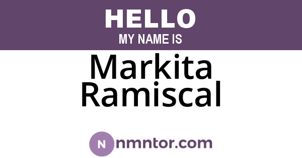 Markita Ramiscal