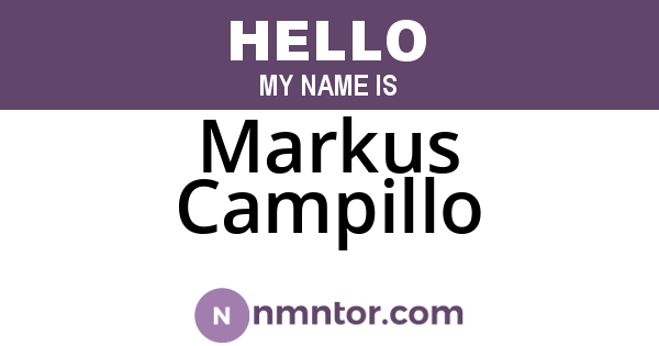 Markus Campillo