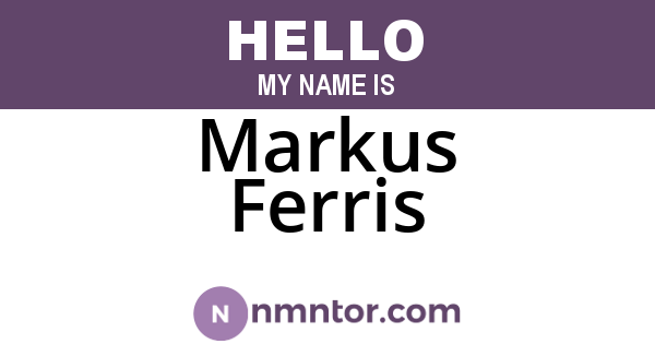 Markus Ferris